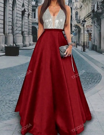 Rochie maxi Shein, mix culori
