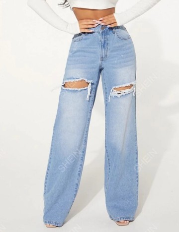 Jeans Shein, albastru