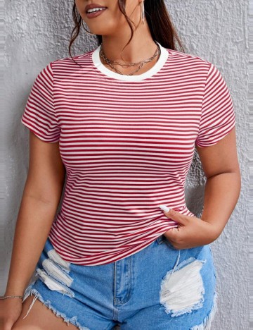 Tricou Shein Curve+, mix culori