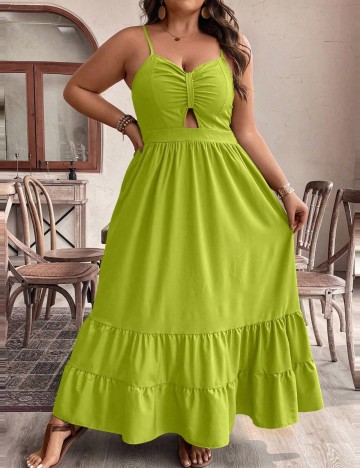 Rochie Shein Curve+, verde