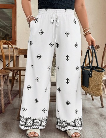 Pantaloni Shein Curve+, mix culori