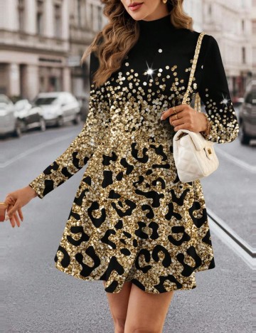 Rochie Shein, mix culori