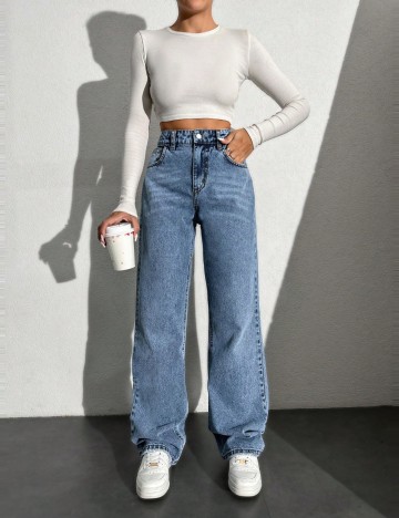Jeans Shein, albastru