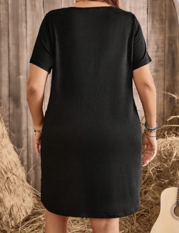 Rochie mini Shein Curve+, negru