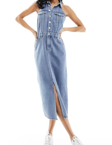 Rochie de blugi ASOS, albastru