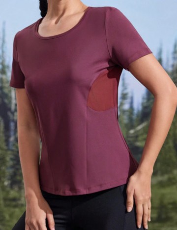 Tricou Shein, vișiniu