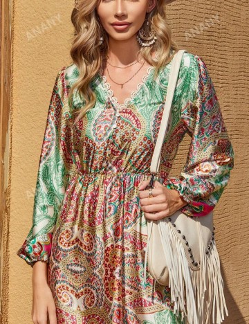 Rochie maxi Anany by Shein, mix culori
