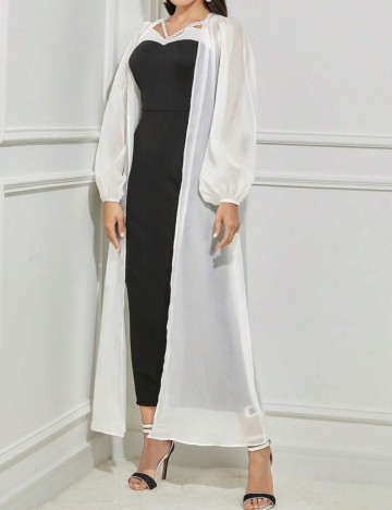 Set Rochie și Cardigan Shein, mix culori