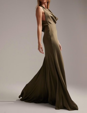 Rochie maxi ASOS, kaki