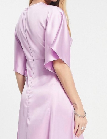 Rochie midi ASOS, roz