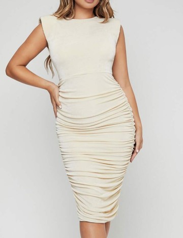 Rochie midi Shein, crem