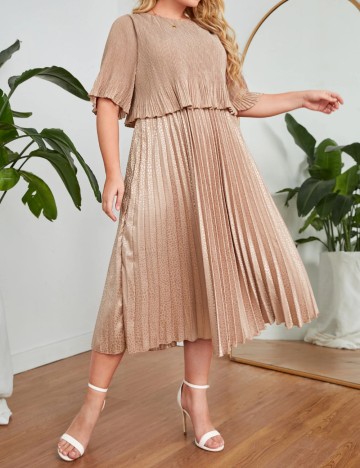 Rochie midi Shein Curve+, roz