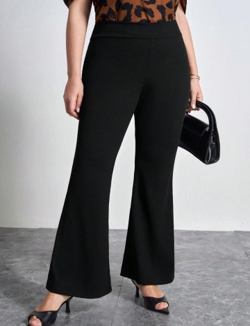 Pantaloni Shein Curve+, negru