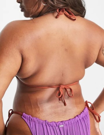 Sutien de baie reversibil WE ARE WE WEAR, mov