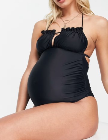 Costum de baie întreg ASOS, negru