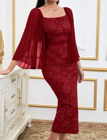 Rochie midi Shein, roșu