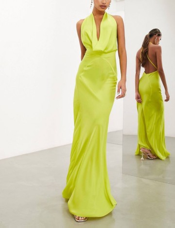 Rochie maxi ASOS, verde