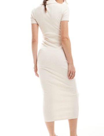 Rochie midi ASOS, crem