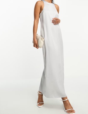 Rochie maxi ASOS, gri