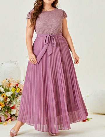 Rochie de ocazie Shein Curve+, mov