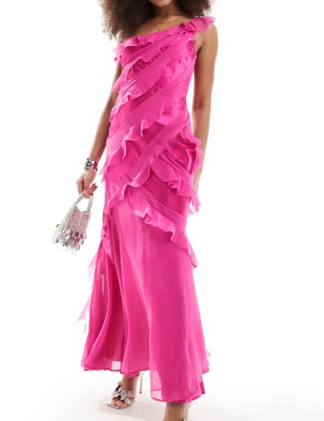 Rochie maxi ASOS, roz