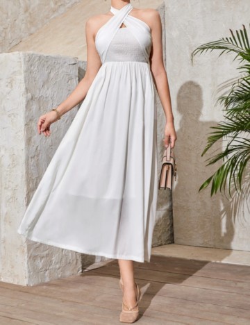Rochie midi Shein, alb