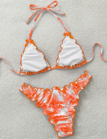 Costum de baie Shein, mix culori
