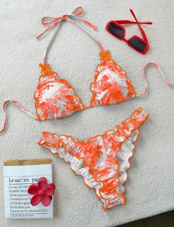 Costum de baie Shein, mix culori