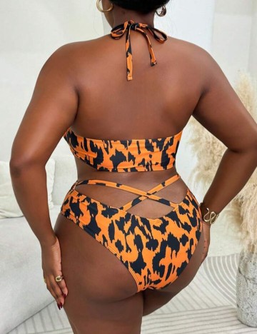 Costum de baie Shein Curve+, mix culori