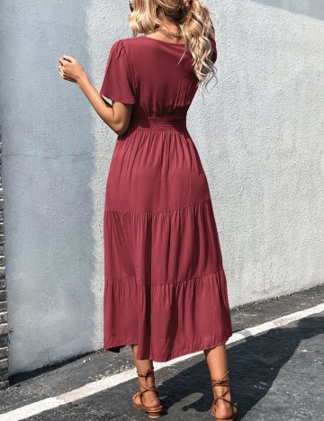 Rochie midi Shein, vișiniu