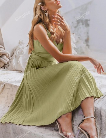 Rochie midi Shein, verde