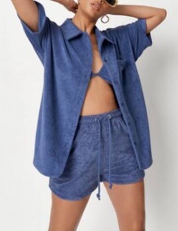 Cămașă Missguided, albastru