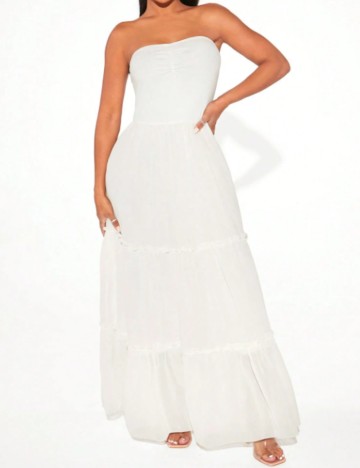 Rochie maxi Shein, alb