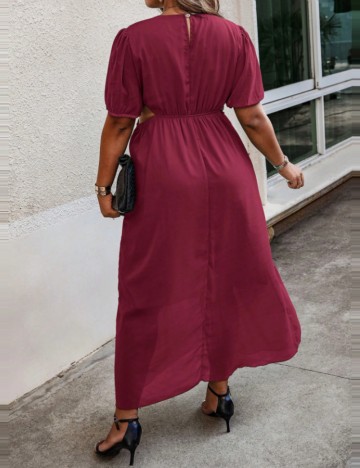 Rochie maxi Shein Curve+, vișiniu