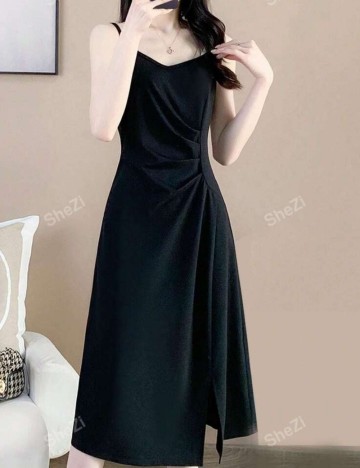 Rochie midi SHEZI by Shein, negru