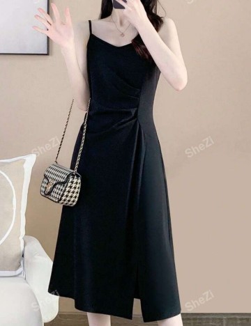 Rochie midi SHEZI by Shein, negru
