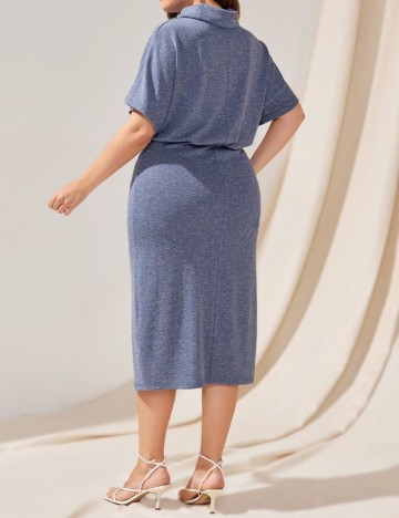 Rochie midi Shein Curve+, mix culori