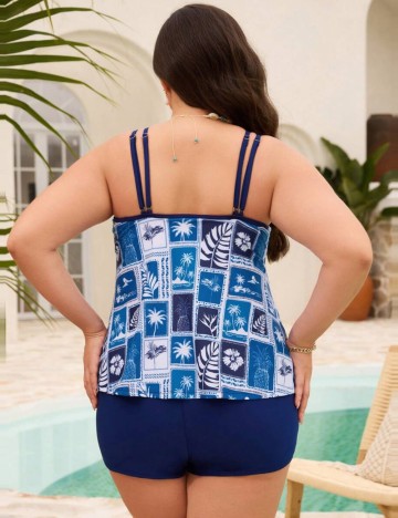 Costum de baie Shein Curve+, mix culori