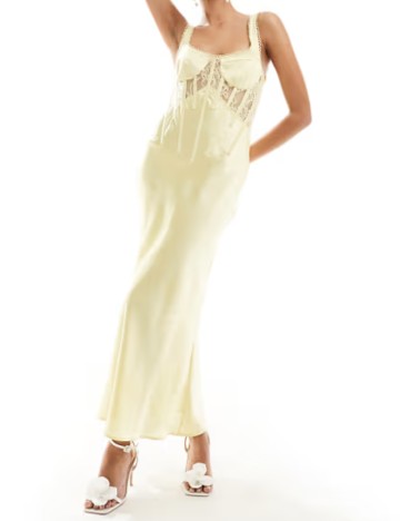 Rochie maxi ASOS, galben