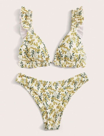 Costum de baie Shein, mix culori