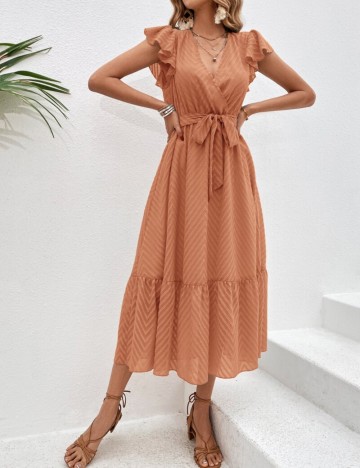 Rochie midi Shein, cărămiziu