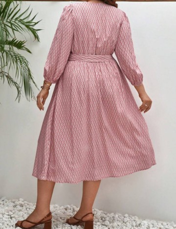 Rochie midi Shein Curve+, mix culori