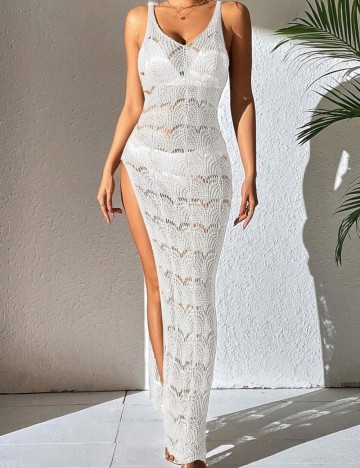 Rochie de plajă Shein, crem