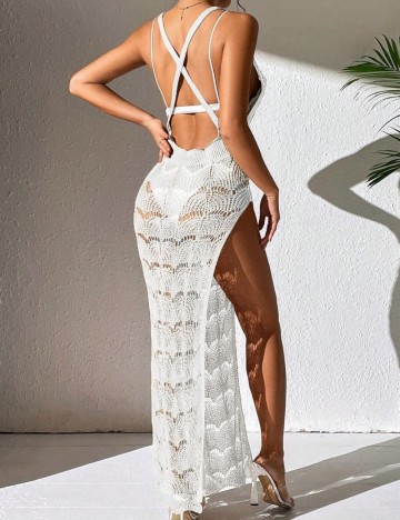 Rochie de plajă Shein, crem