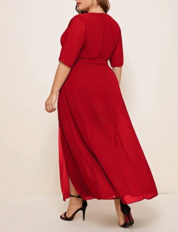 Rochie maxi Shein Curve+, roșu