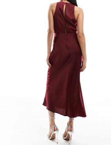 Rochie midi ASOS, vișiniu