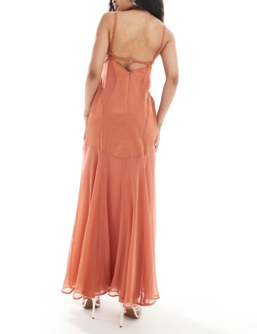 Rochie maxi ASOS, cărămiziu