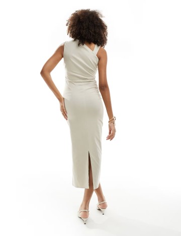 Rochie maxi ASOS, bej