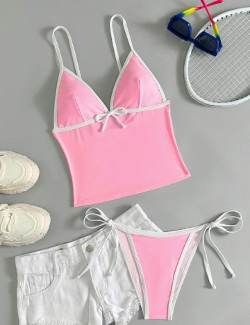 Costum de baie Shein, roz