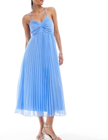 Rochie midi ASOS, albastru